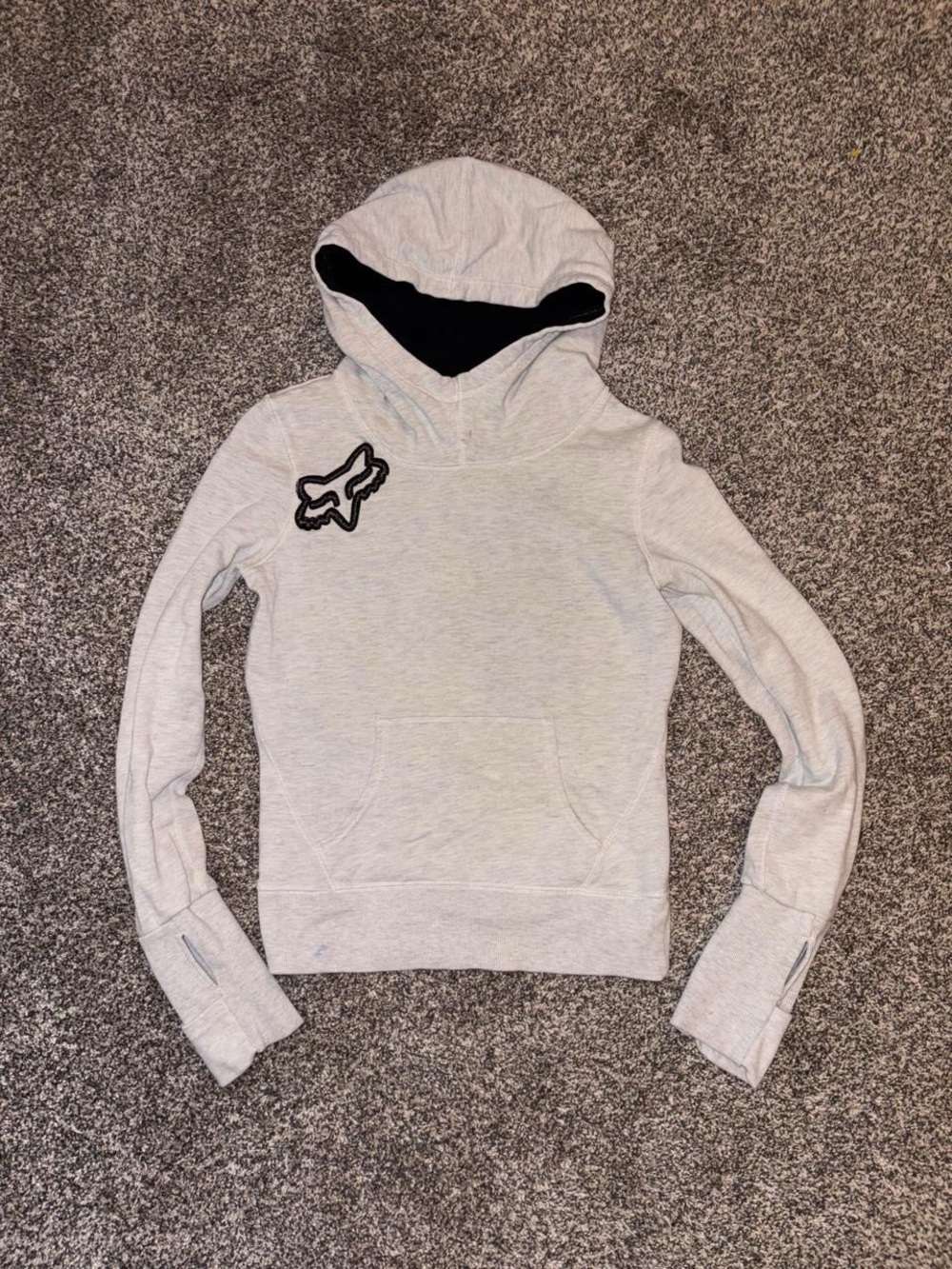 Y2K grunge scene emo Fox Racing hoodie
